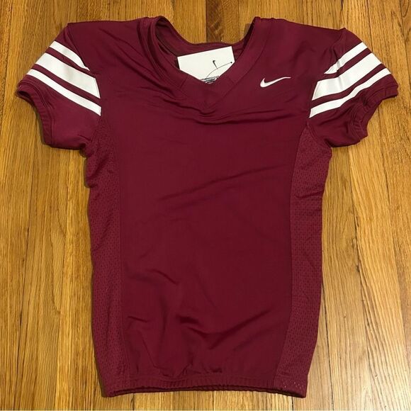 Nike Team Stock Vapor Pro Football Jersey Maroon Red Size Kids Medium CI3909-612 - Picture 1 of 8